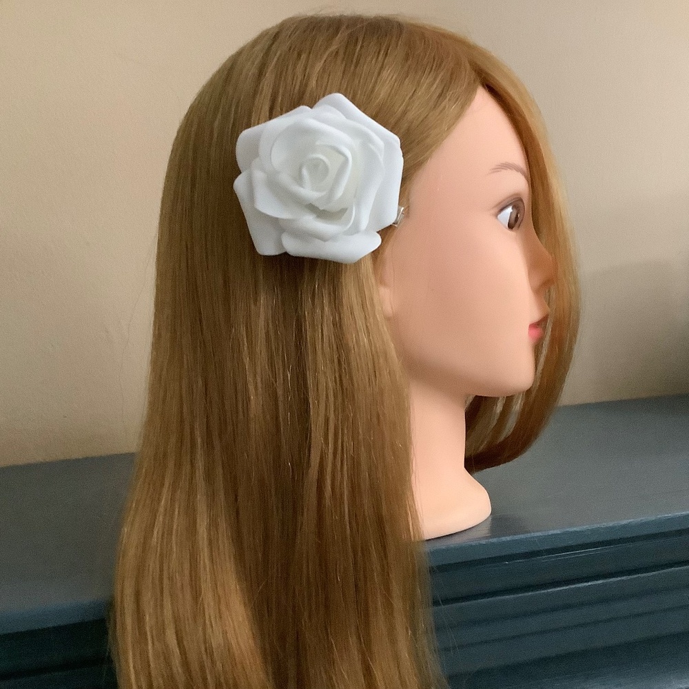 Medium rose alligator clip….custom made